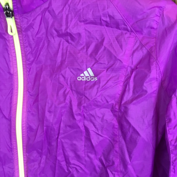 Adidas Light Weight Purple Windbreaker M - Picture 2 of 5